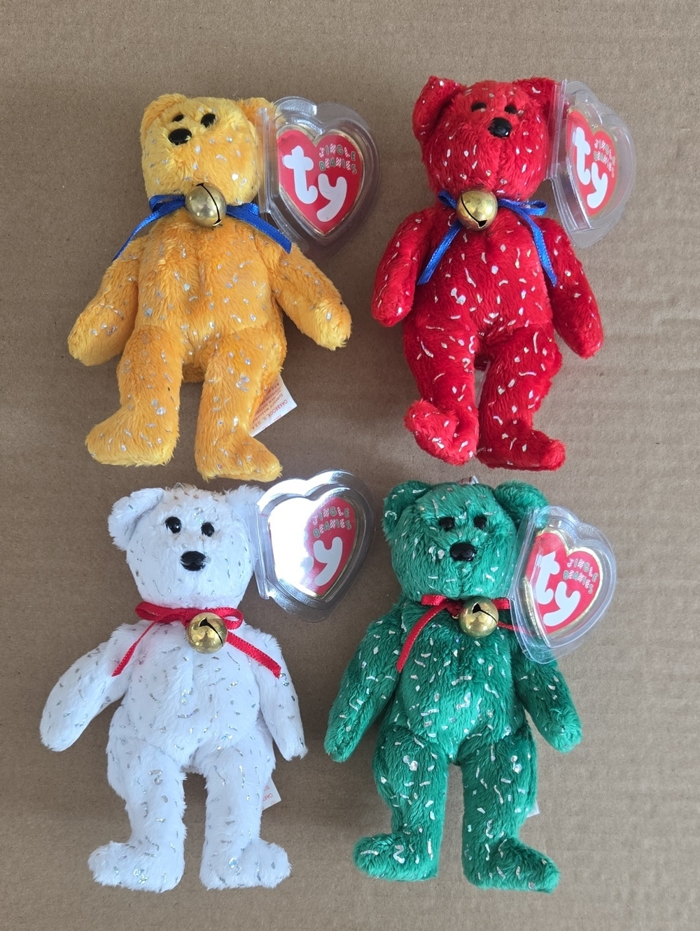 Beanie Babies - Jingle Beanies Ornaments Set Of 4 - Decade